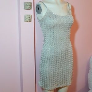 Vintage silver sequin dress Scott Mcclintock